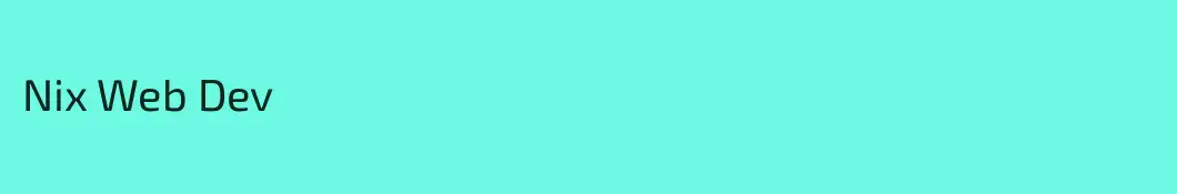 Nix Web Dev